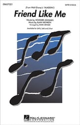 Friend Like Me SATB choral sheet music cover